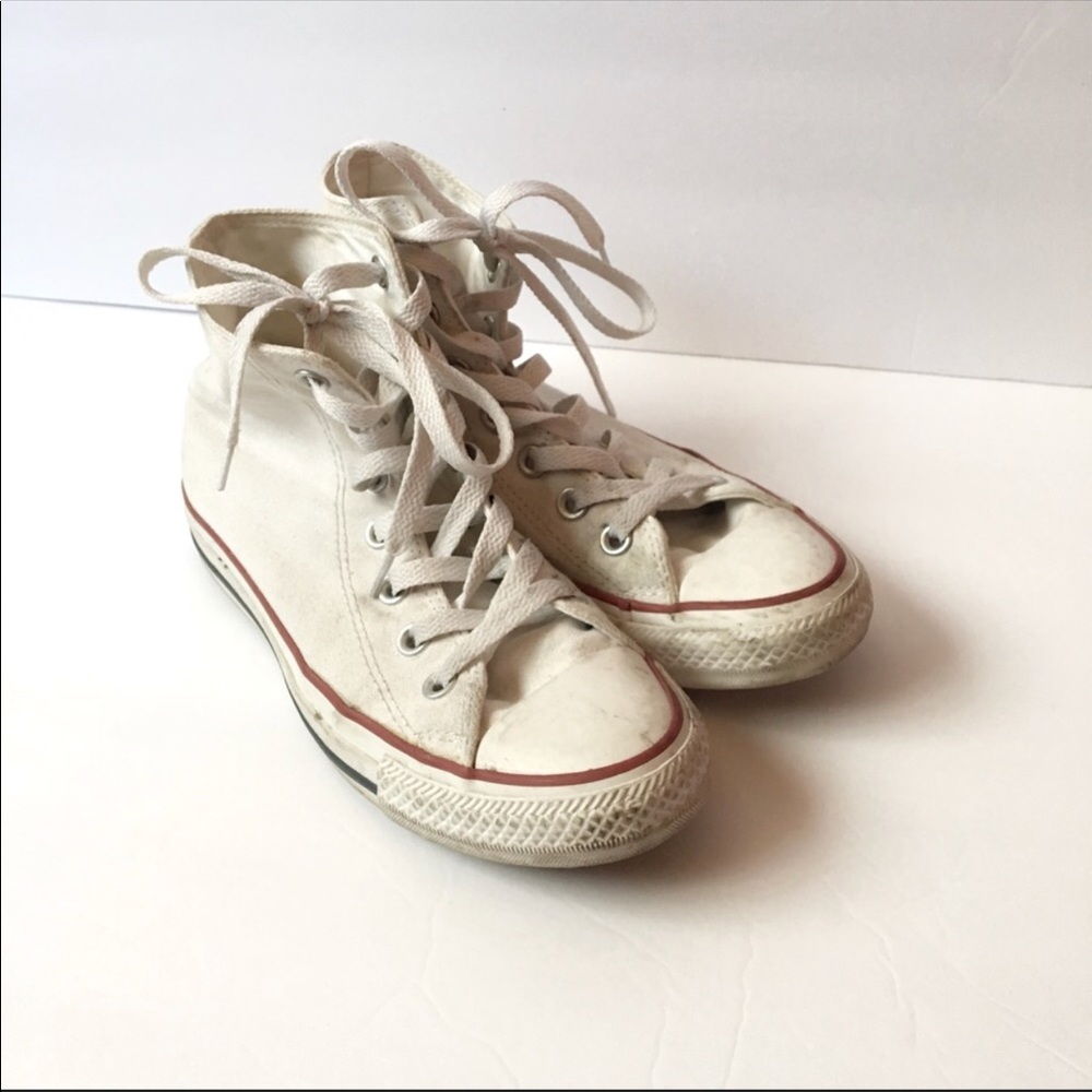 White Hi Top Converse
